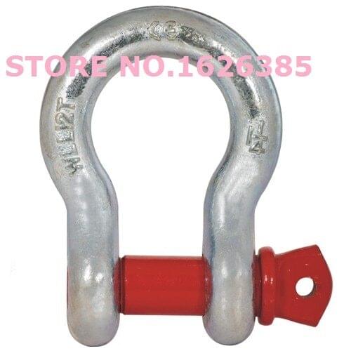 3-80pcs 0.3--3.25T G209 U.S. Type screw pin bow anchor shackle electric galvanized die forging bracket lifting bolt shackle