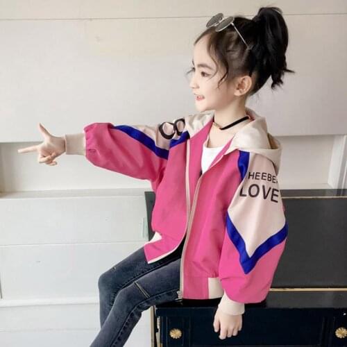 4 6 8 10 12 Years Girls Clothes Spring Autumn 2019 New Children Fashion Girls Coat 2 Colors Long Sleeve Jackets 4-12 Year