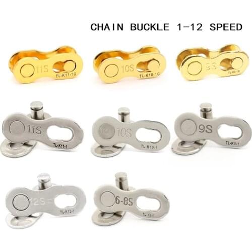 5 pair MTB Road Bike Missing Link Joints Magic Buttons Bike Chain Link Bicycle Chain Buckle 6/7/8/9/10/11/12 Speed Connector