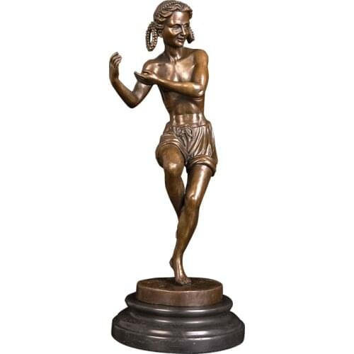 ArtsHom DS-131 Home Decoration Accessories Dancer Statue Bronze Sculpture Ballet Girl Figurines bronze sculpture fir girl gift