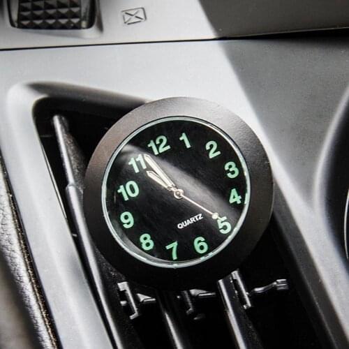 Car Clock Luminous Automobiles Internal Stick-On Mini Auto Watch Quartz Clocks Ornament Mechanics Accessories Car Digital H7A6
