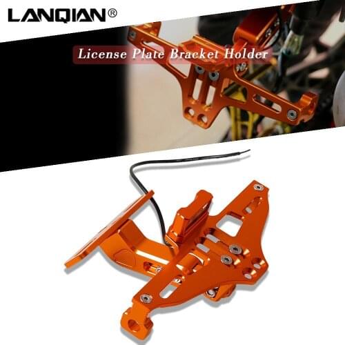 Motorcycle License Plate Bracket Holder For 1190 Adventure R RC 125 200 390 690 SMCR 690 SMC Enduror 990 Adventure 990 SMR SMT
