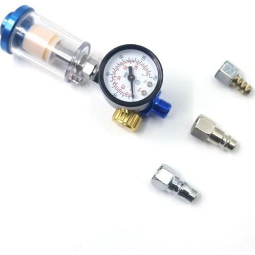 Spray Gun Air Regulator In-line Water Trap Filter Tool 150PSI Automobil Spray Gun Accessories For Pressure Adjustment Oil-water