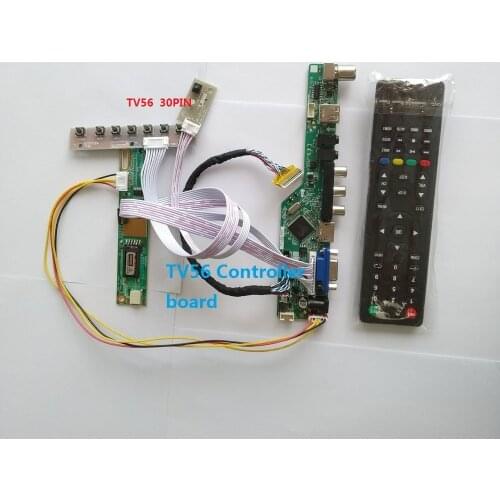 For LTN156AT01 1366×768 TV Control Board kit AUDIO HDMI VGA AV TV USB LCD LED DIY 15.6" Monitor panel TV56