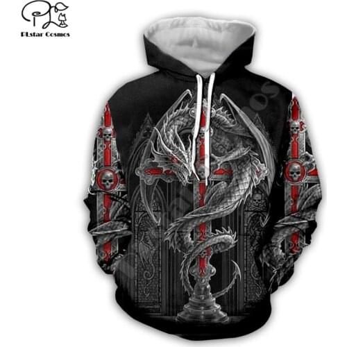 Women Men retro I am a viking tattoo print 3D native Hoodies unisex vintage Sweatshirts zipper pullover tracksuit V5
