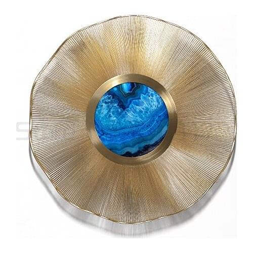 Chinese creative living room porch sofa background wall decoration pendant iron metal wall decoration