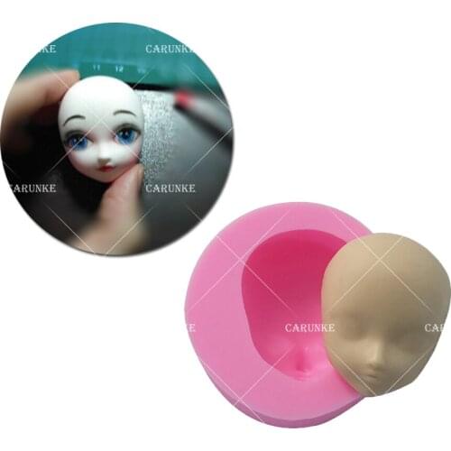 Beautiful Girl Face Silicone MoldFondant Mold Chocolate Gumpaste Mould Sugarcraft Wedding Cake Molds Cake Decorating Tools