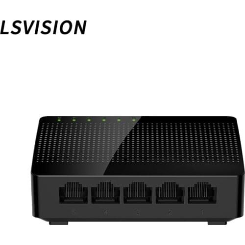 LSSG105 5-Port Gigabit Desktop Switch Soho Ethernet Mini Switch Home Fast Network Switch LAN Hub,Plug And Play