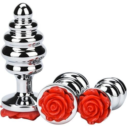 Metal Spiral Butt Plug Anal Dilator Masturbator Erotic Sex Toys For Women/Men Adult Games Ass Plug Anus Stimulator Buttplug