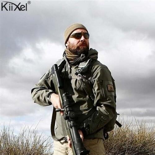 Hiking Jacket V5.0 Military Tactical Men Jacket Lurker Shark Skin Soft Shell Waterproof Windproof Men Army Fleece Jacket Coat