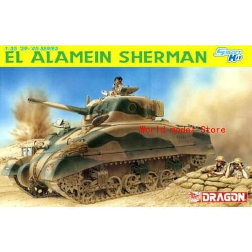 DRAGON 6447 1/35 El Alamein Sherman Plastic Model Building Kit