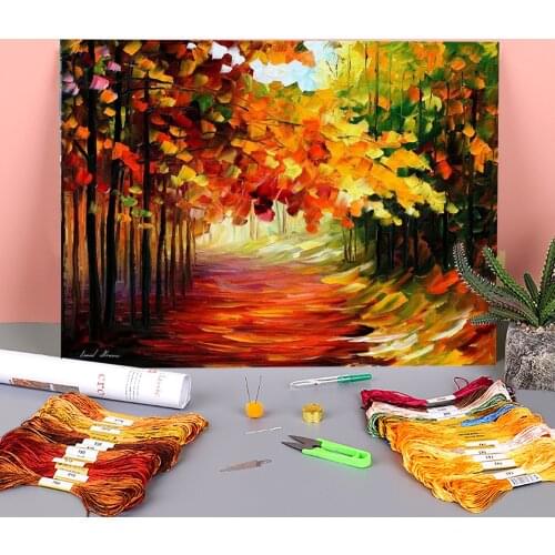 Natures Wishes Printed 11CT Cross-Stitch DIY Embroidery Kit DMC Threads Handiwork Needlework Handicraft Painting Different