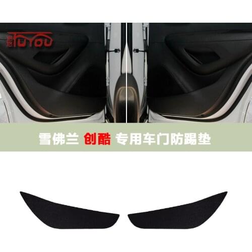 For Chevrolet TRAX 4pcs Car Inside Door Cover Pad Scratch Protection Anti Kick Pad Car Interior