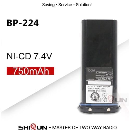 Ni-Cd Battery Compatible with BP-224 Battery BP224 High 750mAh Battery Compatible with IC-M2A IC-M2 IC-GM1600 IC-M32 IC-M31