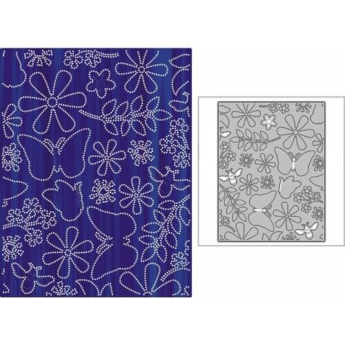 New Christmas Time Flower Background Plate 2021 Metal Cutting Dies for DIY Scrapbooking and Card Making Embossing Craft No Stamp