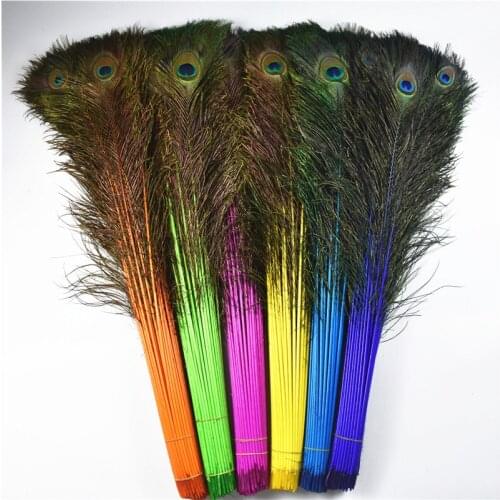 Wholesale 50 Pcs/Lot 70-80CM/28-32 Inch High-Quality Natural Peacock Feathers DIY decorative feathers Decoration Peacock Feather