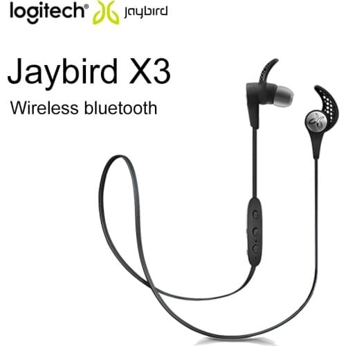 Original Logitech Jaybird X3 Wireless Bluetooth Sport Earphones Sweat-Proof Headset for Sport Fit Music & Calls Mobile