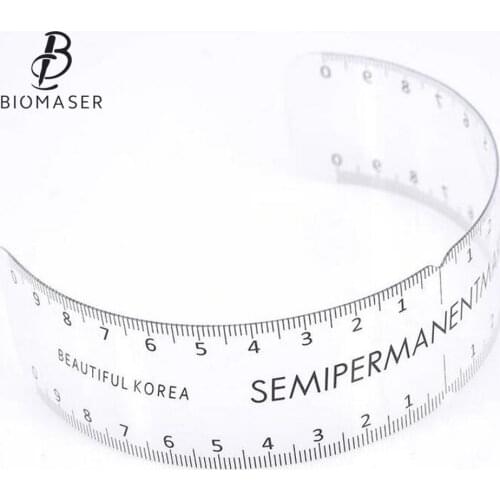 Biomaser Permanent Makeup Stencils Plastic Eyebrow-Ruler Tattoo Cosmetic Shaping Tool Sticker For Beginers Microblading Supplies