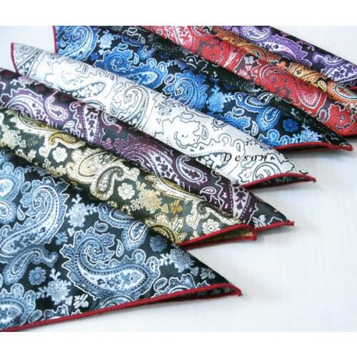 Handkerchief Mens Fashion Floral Paisley Business Party Wedding Commercial Pocket Hanky