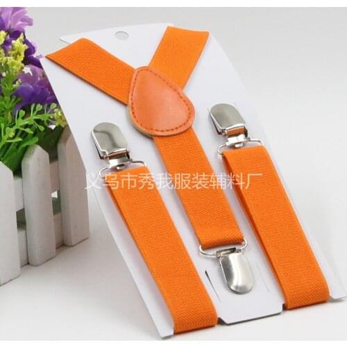 Customize Candy Colors Kids Suspenders Adjustable Y-back Braces Elastic Suspender Children Baby Straps Belt , 1000PCS