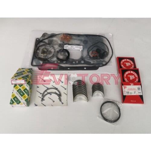 For HITACHI ISUZU 3KR2 3KR1 rebuild connecting rod + piston ring + gasket + bearing set