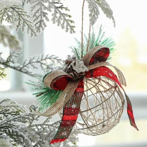 Christmas Tree Balls Pendant Ornaments Hanging Ball Plastic Decorations Home Holiday Navidad New Year Decor Gift