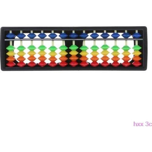 13 Column Portable Plastic Abacus Arithmetic Soroban Calculating Tool With Colorful Beads Childrens Educational Toys