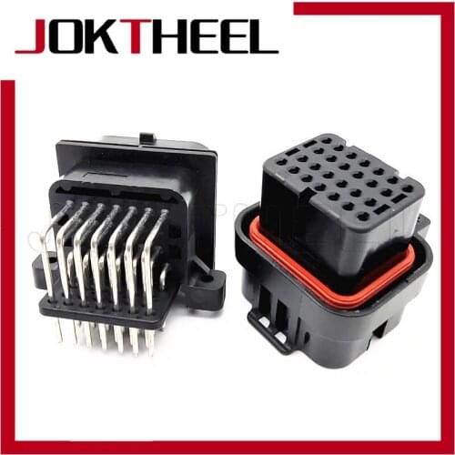 1 set TE AMP SUPERSEAL 1mm 26 Pin way sealed electrical female male PCB pin connector computer ECU plug 3-1437290-7 9-6437287-8