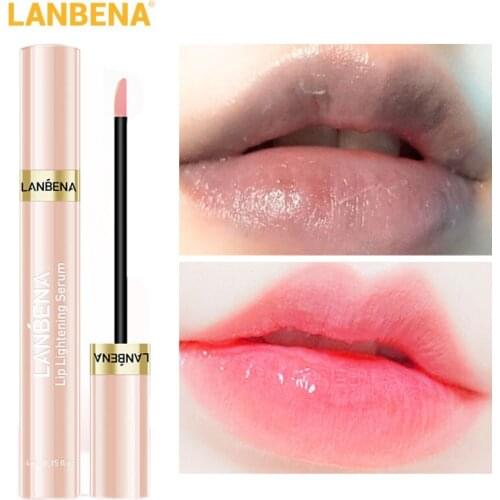 LANBENA Cherry Serum Moisturizing Lipstick Remove Melanin Pigmentation Lips Lightening Essence Long Lasting Makeup Skin Care