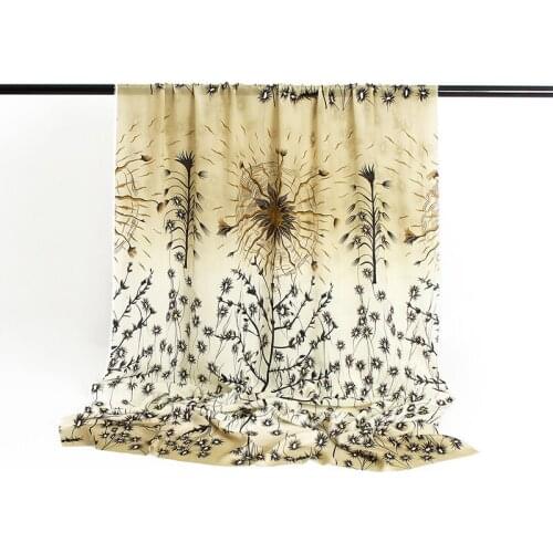 146 cm width polyester fabric cloth meter soft dress printed sewing imitation silk stretch satin fabrics