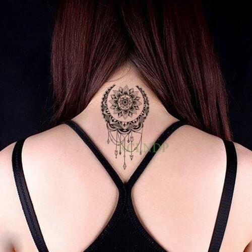 Waterproof Temporary Tattoo Stickers Lotus Totem Dreamcatcher fake Tatto Flash Tatoo Tatouage Hand Back Foot for Girl Women Men