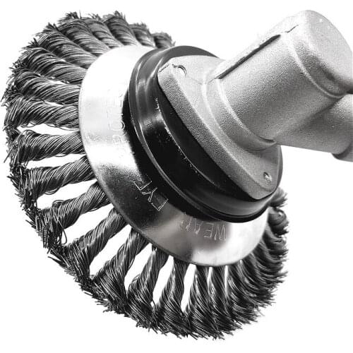 Steel Wire Weed Brush Rotating Weeding Brush Trimmer Head Bowl Wire Wheel