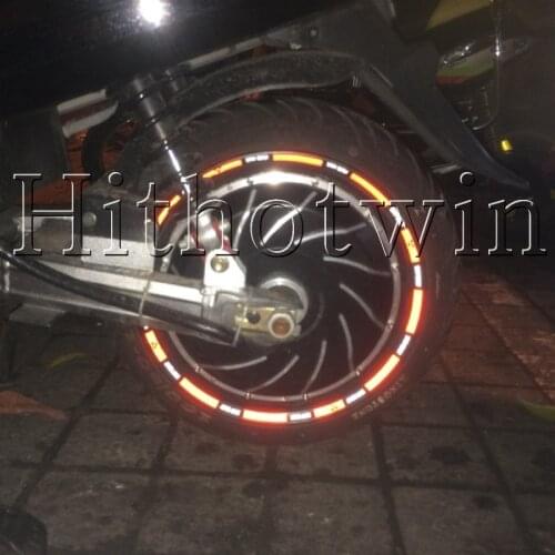 4pcs For YAMAHA Motorcycle Wheel Sticker Decal Reflective Rim Bike Suitable