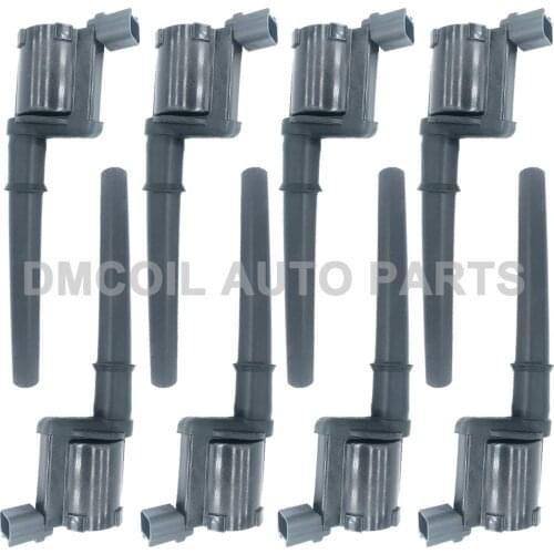 8 PCS HQ IGNITION COIL FOR FORD MUSTANG GT LINCOLN NAVIGATOR AVANTI PANOZ 4.6L 5.4L V8 (1997-) F7LZ-12029-AC DG512 UF191 DG492