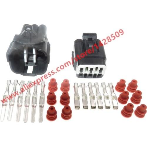 5 Sets 6 Pin Auto Waterproof Electric Wiring Harness Cable Sealed Female Male Connector 6188-0209 6189-0368