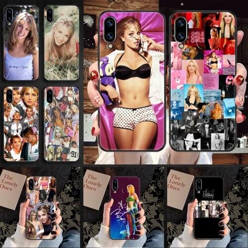 Britney Spears Phone case For Huawei Honor 6 7 8 9 10 10i 20 A C X Lite Pro Play black pretty shell painting prime trend hoesjes
