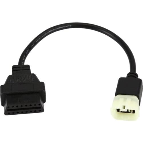 For 6 pin to obd 16 pin adapter cable for TuneECU software to Motorcycle motorbikes ECU 6pin cable