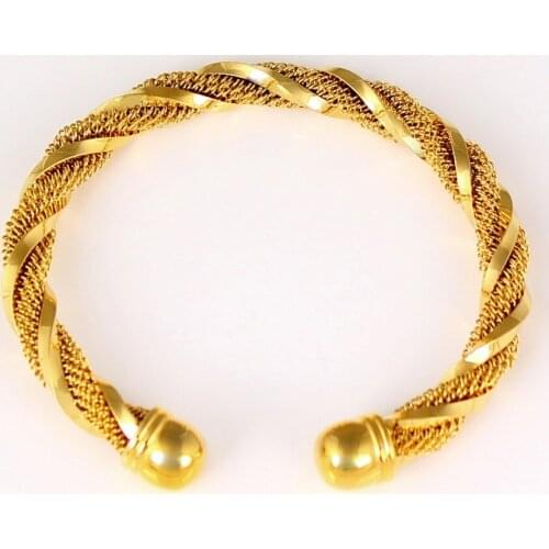 Fansheng Gold bracelet for women/gold color bangle and arabic bracelet / Ethiopian fashion jewelry free shipping