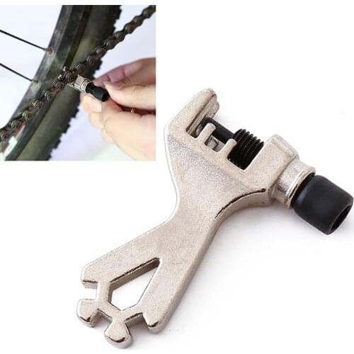 Mountain Bicycle Cycling Steel Chain Breaker Repair Tool Spoke Wrench Mini Chain Splitter Without Handle Bike Accessories