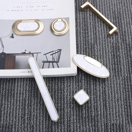 JD Gold Blue White Antique Furniture Handle Zinc Alloy Kitchen Cabinet Door Handle Wardrobe Drawer Knob Home Decoration Hardware