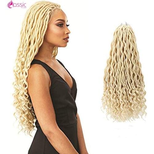 CLASSIC PLUS 20 inch Fluffy Locs Crochet Braids Ombre Spring Twists Hair Synthetic Braiding Hair Extensions Braids Passion Twist