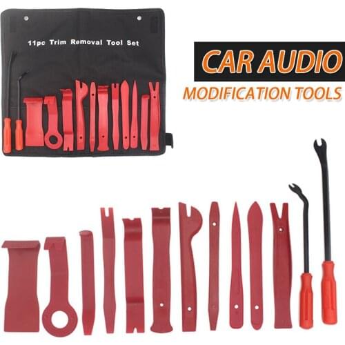 11Pcs/13Pcs Plastic Prying Tool Interior Door Clip Trim Panel Dashboard Removal Tool Car Disassembly Tools Car Radio Installer