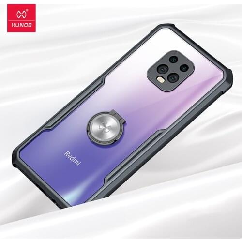 For Redmi 10X 5G 10X Pro Case XUNDD Airbags Shockproof Clear Ring Back Holder Cover for Redmi 10X Pro 4G for Redmi Note 9