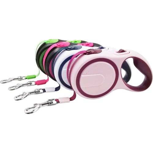 Dog Retractable Leashes 3M5M For Medium Large Pet Cat Outdoor Walking Automatic Extending Strong Nylon Collar Leads Pet Products