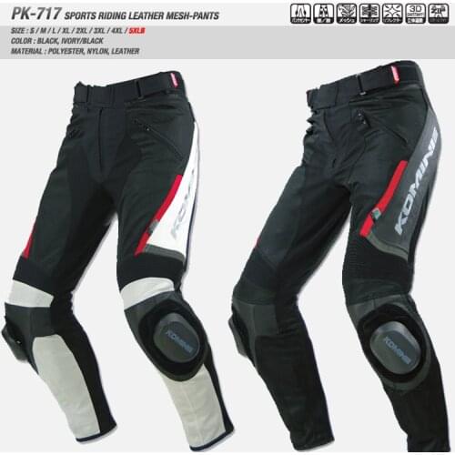 Special offer free shipping pk-717 summer and autumn motocross leather racing pants Without Grinding blocks