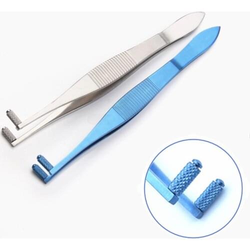Titanium Stainless Epithelial roller wheel forceps ophthalmic plastic surgical