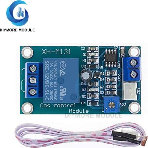 XH-M131 DC 5V / 12V 24V Light Control Switch Photoresistor Relay Module Detection Sensor 10A brightness Automatic Control Module