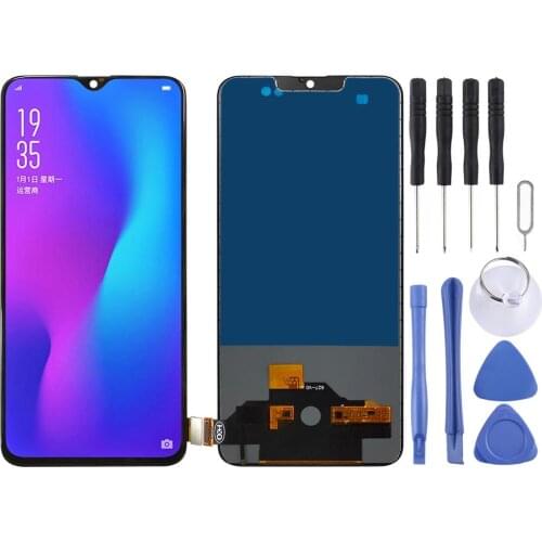 TFT Material LCD Screen and Digitizer Full Assembly for OPPO R17(Black)