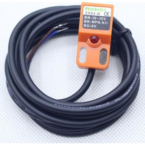 10pcs 3 wire DC SN04-N Proximity switch sensor Metal induction switch 10-30VDC NPN normally open Inductive Proximity Switch