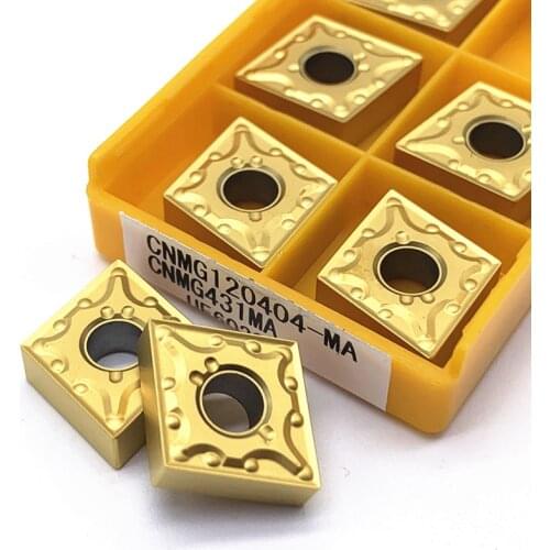 10PCS CNMG120404 MA VP15TF UE6020 US735 External Turning Tools Carbide inserts Cutting Tool CNC Tools Lathe cutter tools